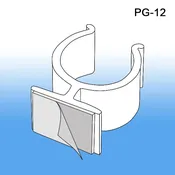 1" to 1.25" Diameter Display Pole Gripper Sign Holder, with Adhesive, PG-12