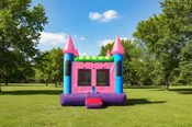 15x15 Pink Castle Commercial Inflatable Bounce House - MN1105