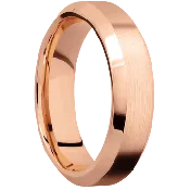 14K Rose Gold + Satin , Polish Finish