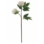 23" White Peony Stem