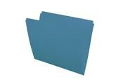 11 pt Blue Folders, Full Cut Reinforced Top Tab, Letter Size (Box of 100)