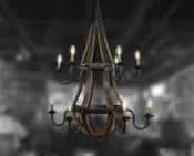 12 Light Two Tier Chandelier