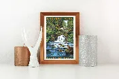 Tumwater Falls Otters Poster