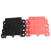 00 Gauge Cable Management Wire Comb Dual Slot Use w/ Cable Zip Tie Red/Black