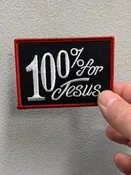 100% for Jesus Patch