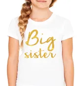 Queen Apparel- big sister shirt girls