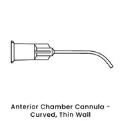 Anterior Chamber Cannula - Curved, Thin Wall