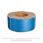 30% Recycled Poly Strapping Super Premium Machine Grade 12mm x 3000m Blue