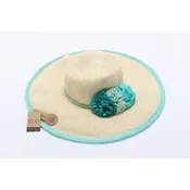 Braided Hat with Double Paper Flower