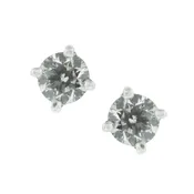 18kt White Gold and Diamond Stud Earrings — Scott Reising Jewelers