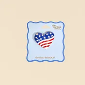 Americana Heart Timeless Brooch