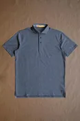 Cafferty Performance Jacquard Polo - Charcoal Heather Houndstooth