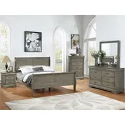 4PC Bedroom + Mattress Set included!