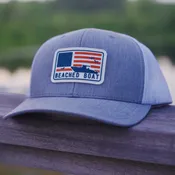 American Gray/White Mesh Hat