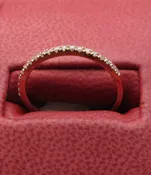 14 Karat Rose Gold Anniversary Ring With 20=0.15Tw Round Vs2 Pink Diamonds