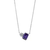 "Moi et Toi" Necklace in Amethyst- The perfect color for V-Day and the February Birthday girl! — Santisi & Bove