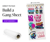 Order Direct to Film Gang Sheets and Transfers