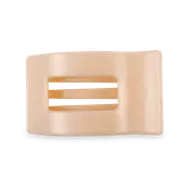 Almond Beige Flat Rectangle Hair Clip