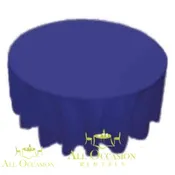 108" Round Polyester Tablecloth Royal Blue | AOR