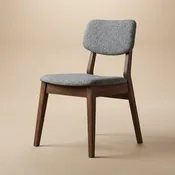 Abbott Dark Grey Fabric Dining Chair Set of 2