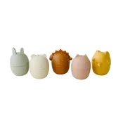 animal silicone bath toy set