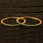 Emrald Bangles /indian Bangles/gold Bangles/Emrald bracelets/Bridal bangles/Pakistani Jewelry/One gram gold Jewelry