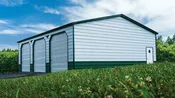 30x40x11 Metal Garage - Vertical Roof - Eagle Carports