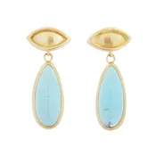 golden hills turquoise drops — ZAVER & MOR JEWELRY GALLERY