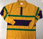 Adult Mardi Gras Polo Shirt  # 322 Yellow