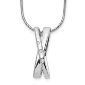 Crossover Diamond Necklace