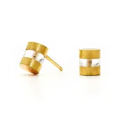 18K Yellow Gold Cleopatra Stud Earrings