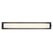 Kuzco Lighting Charleston 31 inch LED Bath Vanity Light in Black with Matte Opal Glass Shade VL7530-BK