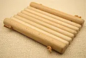 Beechwood Soap Dish - Flat Dowel (#1)