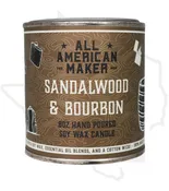 All American Maker 8oz Candle - Sandalwood & Bourbon