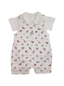 Animals On The Go Baby Boy Pima Cotton Overall Set
