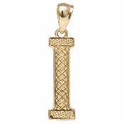 10K Yellow Gold Letter “I” Initial Pendant – 0.6g