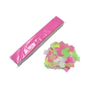1" x 10" Neon DayGlo Tissue .25" Squares Confetti Sleeve