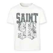 3Forty Inc Boys Saint 98 Basic Comfortable Tee- White