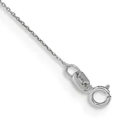 14k White Gold 16", 0.75mm Cable Chain
