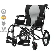 14" Lightweight Aluminum Transport Chair