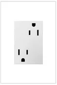 adorne® 15A Dual Tamper-Resistant Plus-Size Outlet, White