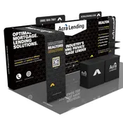 10′ X 20′ ft LED Backlit Media Trade Show Booth