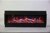 Amantii 40" Built-In Panorama Indoor / Outdoor Electric Fireplace - BI-40-DEEP-OD