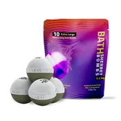 Asian Pear Luxury Bath Bombs -Set of 10 -  Extra Large - 4.5oz