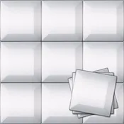 4″ x 4″ Accent Beveled Stainless Steel Tile