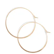 1.75 Inch Round Hoop Earrings