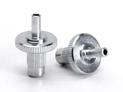 Bridge Post Conversion Set, Nashville to ABR1, M5/.140, Steel, 2mm Hex Broach, Chrome