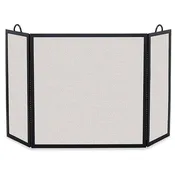 3 Fold Rectangular Screen in Matte Black