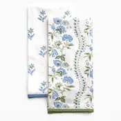 Ariel Okin Charlie Scroll & Sophie Floral Tea Towel Mixed Set of 2