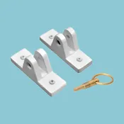 Bahama Locking Brackets – Wall Mount – White
